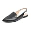 Black Plain Vegan Leather