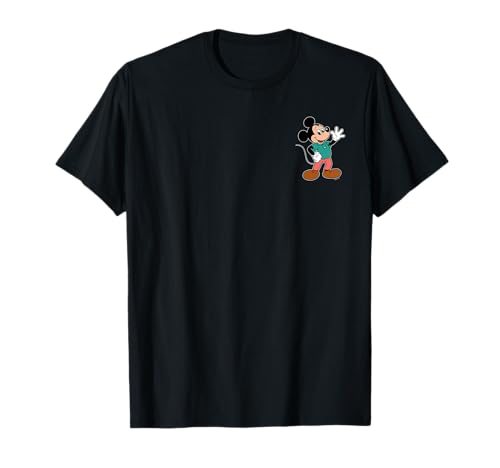 Disney Mickey Mouse Retro Pose Pocket Logo T-Shirt