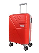 Trumpkin Suitcase 360 Degree Small Suitcase/Cabin-Luggage / 22″ inch/Size 55 cm/Hard-Sided Luggage Trolley Bag/Model-Z / 360 Rotating / 8 Wheels (Red)