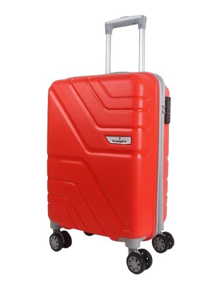 Trumpkin Suitcase 360 Degree Small Suitcase/Cabin-Luggage / 22" inch/Size 55 cm/Hard-Sided Luggage Trolley Bag/Model-Z / 360 Rotating / 8 Wheels (Red)