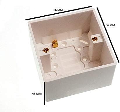 48 x Surface Mount PATTRESS Switch Socket Back Box 1 Gang 47MM DEEP