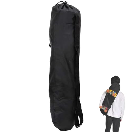 POFET Skateboard-Tasche, wasserdicht, Oxford-Skateboard-Rucksack, Skateboard-Rucksack, wasserdichte Skateboard-Tasche, Doppelkreuz-Skateboard für Mini-Skateboard,110 x 35 cm