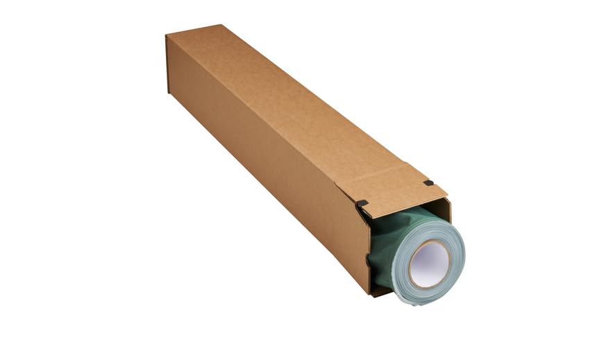 20x Versandhülse LongBox Posterkarton eckig 890 x 150 x 150 mm A0 Selbstklebestreifen Braun