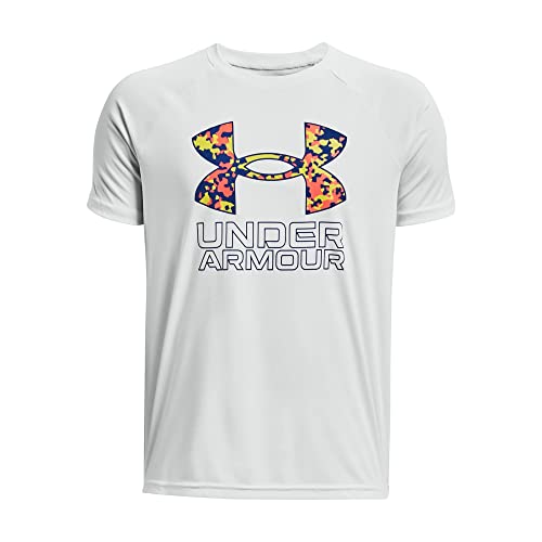 Image of Under Armour Boys' Tech Hybrid Printed Fill Short-Sleeve T-Shirt