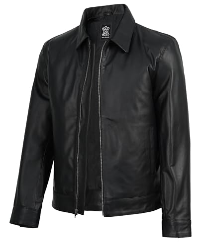 Image of Decrum Leather Jacket Men - Casual Stylish Cowhide Leather Jackets for Men