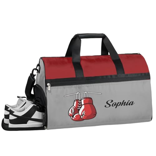 Boxing Grey Bag Large Gym Bag Custom Duffel Bag for