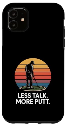 �~�j�S���t Less Talk More Putt Retro �X�}�z�P�[�X iPhone 11 �p
