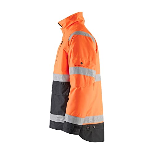 Image of BLAKLADER Men's Hi-Vis Winter Windproof Water-Resistant Breathable Class 3 High Visibility Reflective Safety Jacket