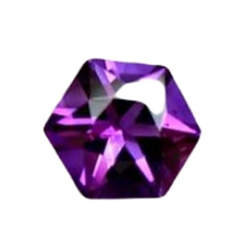 Améthyste naturelle facettée 8-9mm pour création de bijoux DIY - Pierre hexagonale GH_NAT_07761
