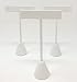 Bejeweled Display® 3 White Faux Leather Earring T Stand Showcase Displays 4.75"H