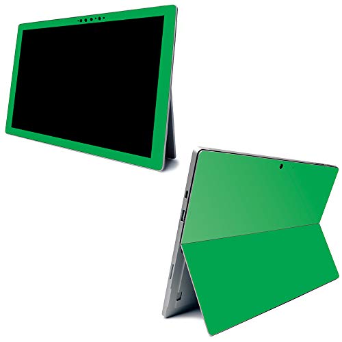 Image of MightySkins Carbon Fiber Skin for Microsoft Surface Pro 7 - Solid Green | Textured Carbon Fiber Finish | Easy to Apply, Remove, and Change Styles | Made in The USA (CF-MISURPR7-Solid Green)