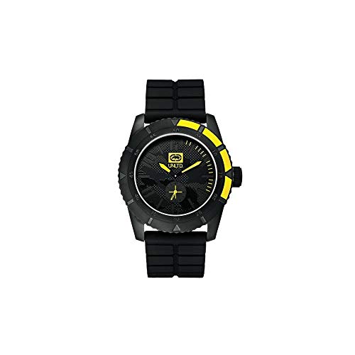 Marc Ecko Reloj Análogo clásico para Unisex de Cuarzo con Correa en Silicona E13541G1