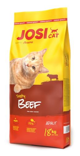 Josicat Trockenfutter für Katzen, Josera Katze, 18 kg, schmackhaft, Rindfleisch