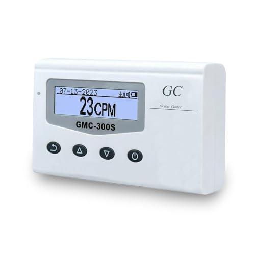 330S Digital Geiger Counter Nuclear Radiation Detector, Rechargeable, Real-Time Data Logging, Dose Meter and CPM Modes, Graph Display, Portable Monitor