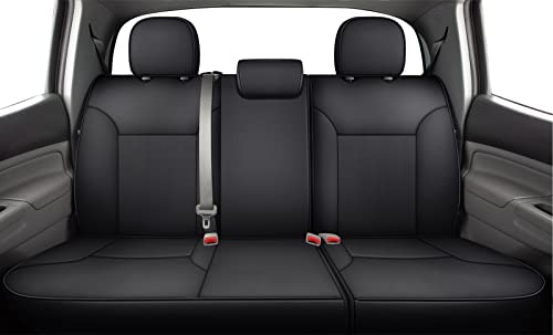 Luckyman Club 2005-2015 Tacoma Custom Fit Seat Covers For Crew Cab With Faux Leather (2005-2015 Black) #TOP2