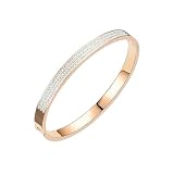 HUANGBONIG 2 pulseras simples de Europa y Estados Unidos para mujer con tachuelas que no destiñen, Metal