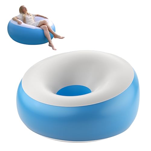 Silla hinchable ligera para ganar espacio en pisos pequeños y usar junto a la piscina interior 2