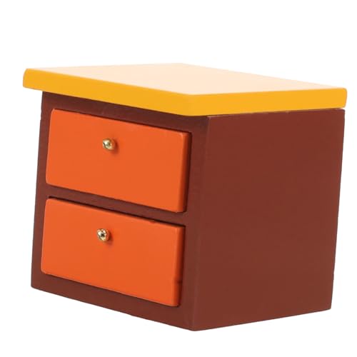 Garneck Mueble De Dormitorio Miniatura Accesorio Decorativo para Muñecas Gabinete Lateral Artesanía para Casas De Muñecas