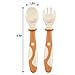 PandaEar Baby Bendable Spoons and Forks set 6 Pack| Training Learning Self-Feeding Baby Spoons First Stage for Kids Toddlers Children and Infants| BPA Free| Easy Grip Fork Tableware
