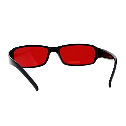 Classic Pimp Pop Color Lens Plastic Rectangular Sunglasses4