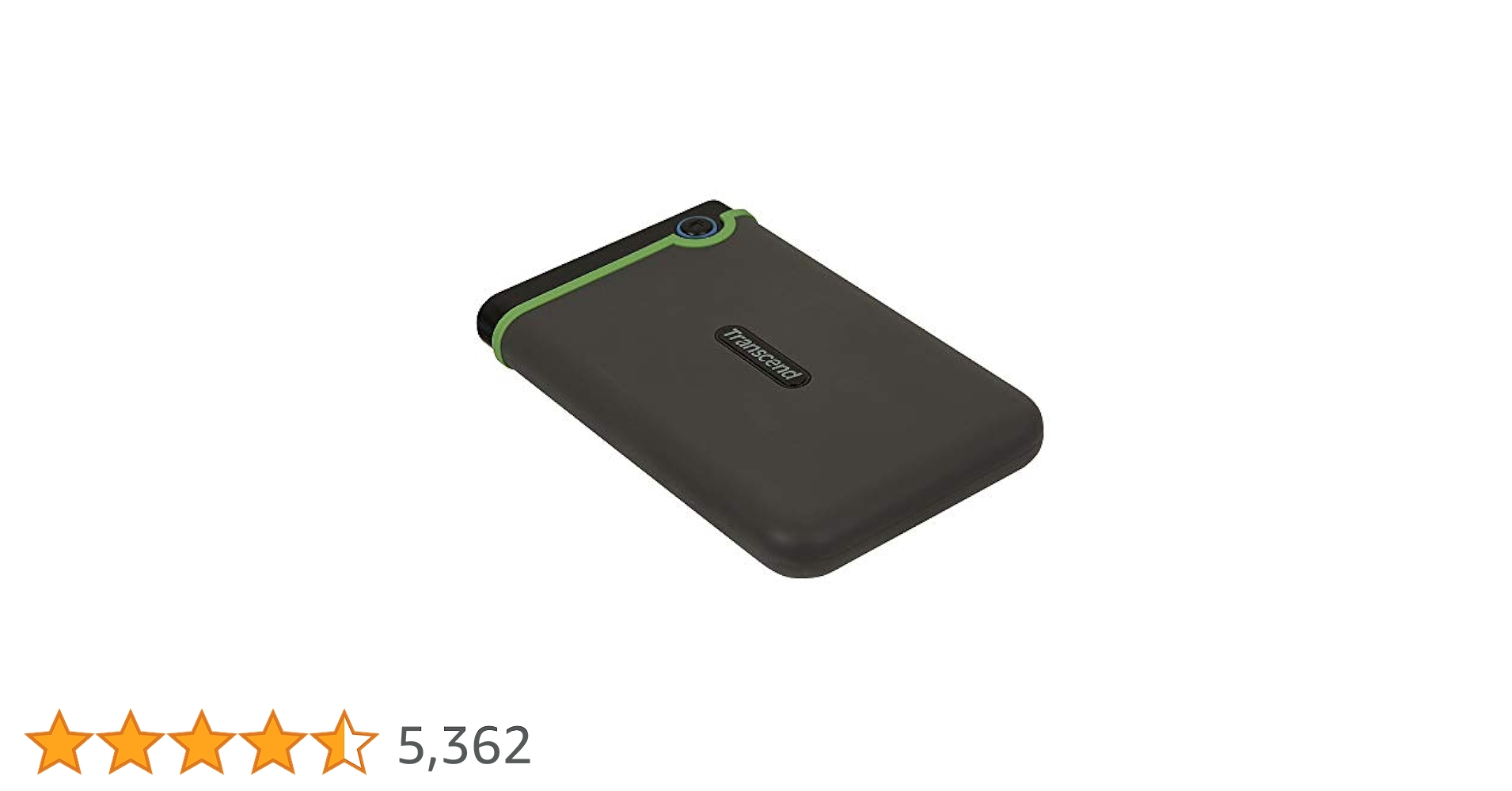 Amazon | Transcend ポータブルHDD 2TB 耐衝撃 スリムタイプ