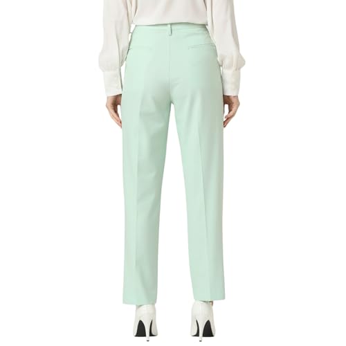 Image of Van Heusen Women's Regular Fit Mid Rise Casual Straight Pants