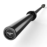 PhysKcal Olympic Barbell, 15kg 6.6ft Multipurpose Bar for Weightlifting and Powerlifting, 2 Inches Women's Bar for Squat, Bench Press, Deadlift (Full Black)