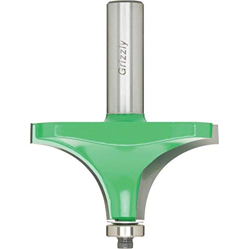 Grizzly C1191 1-Inch Radius Roundover Bit, 1/2-Inch Shank