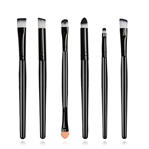 Pinceles de maquillaje profesional, 6 piezas, delineador de ojos, cejas, pinceles de maquillaje de ojos, mujeres, juego de herramientas de belleza, duradero y atractivo