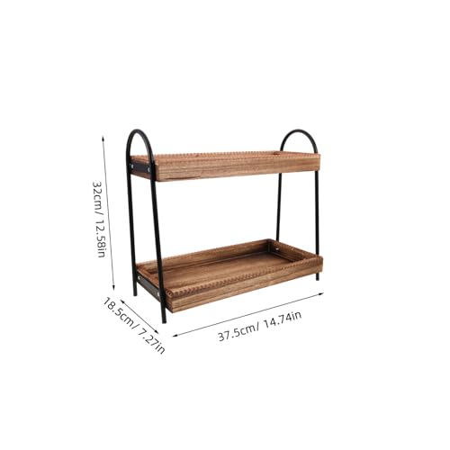 Badezimmer-Regal aus Holz, Nizer, Hautpflege, Make-up, Vani-Tablett, platzsparend, für Küche, Bad, Arbeitsplatten, Slish Design