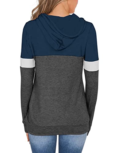 Image of MixShe Women's 2026 Fall Long Sleeve Hoodie Pullover Sweatshirt Lightweight Casual Tops Blouse
