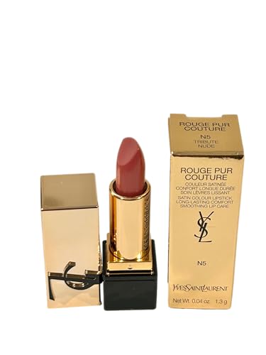 Yves Saint Laurent YSL Rouge Pur Couture Lipstick Color # N5 TRIBUTE NUDE (MINI/SMALL/SAMPLE SIZE/TRAVEL SIZE) 0.04 OZ / 1.3 G - 2139