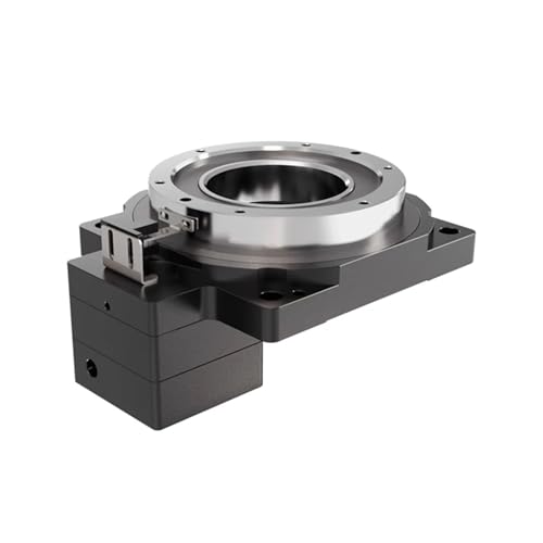 Hollow Rotary Actuator TH130-18 Hollow Rotary Actuator Hollow Rotating Platform Gearbox Ratio 18:1 for 60mm 400W AC Servo Motor Input Shaft 14mm