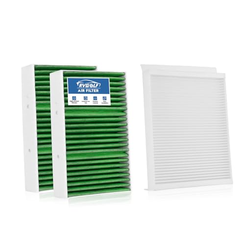 Image of 2PCS Cabin Air Filter Set Fit for 2016-2019 GLE400 GLE350 GLE550e GLE43 | 2012-2015 ML350, 2017-2019 GLS450 GLS550, 2013-2016 GL450 GL550, 1668300318, 1668300218, 99% Filtration Efficiency