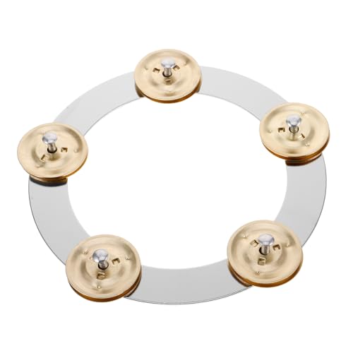 VANZACK Drum Cymbal Tambourine Ring Stainless Steel Ching Ring Percussion Accessory for Enhanced Rhythm Control Easy Installation for Musicians Bands Schools and Churches