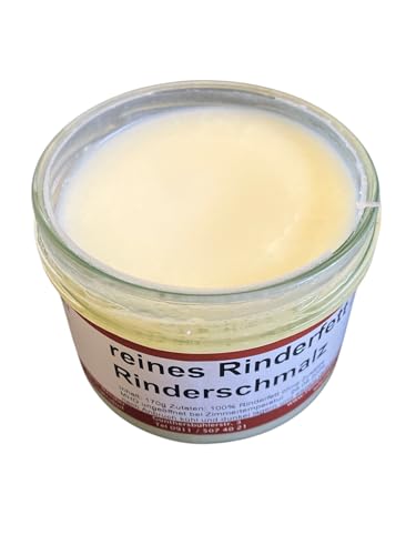 Rinderfett/Rinderschmalz/Rindertalg im Glas hausgemacht in der fränkischen Handwerksmetzgerei (170g)