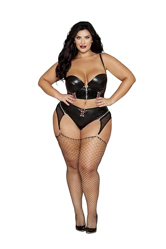 Soutien-gorge long grande taille avec porte-jarretelles lingerie sensuelle