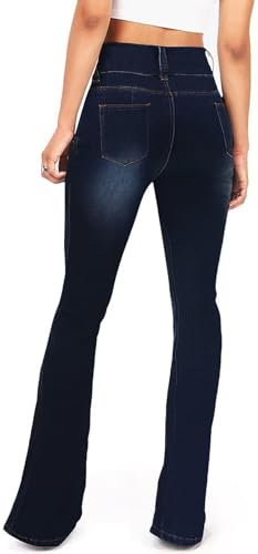 Image of Flare Jeans for Women Women's Bootcut Bell Bottom Jeans High Waisted Stretch Slimming Pants