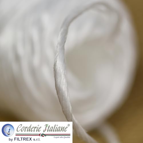 corderie Italiane 2012214 – 00 Wzór łańcucha Bast 2 kg White Kolor: Biały