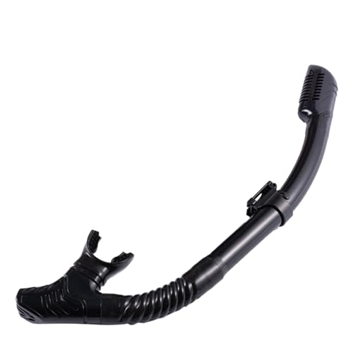 Govllfoz Ultralite Snorkel Set, Adjustable Elastic Strap, Polycarbonate Lens, Unisex Adult (Black)