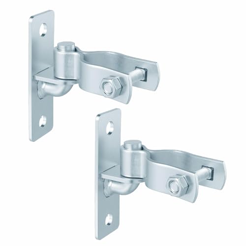BE-TOOL 2PCS Heavy Duty Wall Mount Gate Hinge, Sturdy Fence and Post Chain Link Gate Hinge with 5/8 Hinge Pin
