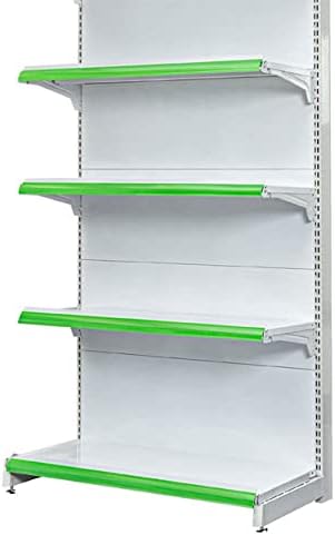 Lukia Slotted Channel Rack Adjustable Iron Rack for Kitchen, Supermarket, Shops and Book Shelf (Wall Rack 5 FEET X 3 FEET) 4 Shelves