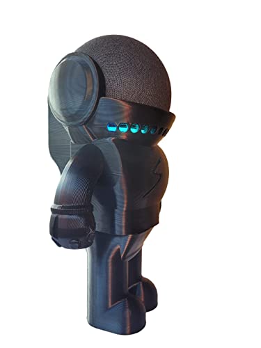 Splin Table Stand Holder Compatible with Alexa Smart Speaker Echo Dot (4th gen) -Amazon- Astro Hero Robot (Black)