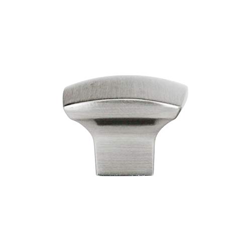 Hottest Sales 25 Pack Rok Hardware Zen Dynasty Square Style Brushed Nickel Cabinet Drawer Knob, 1-7/32" (31mm)