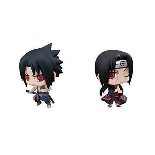 Megahouse Sasuke and Itachi Chimimega Series Naruto Figure Set