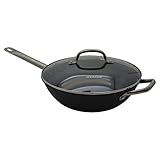 IMUSA USA 5.2Qt Light Cast Iron Jumbo Cooker Pre-seasoned Non-Stick with Stainless Steel Handles,...