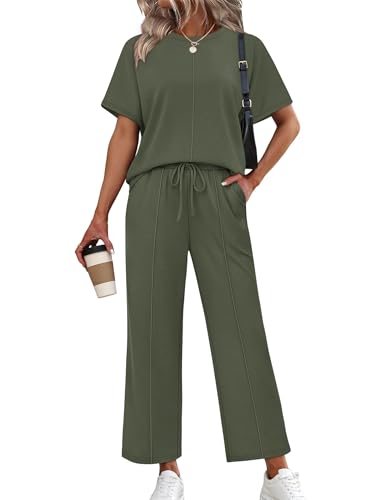 Sampeel Two Piece Lounge Sets for Women Casual Summer Outfits