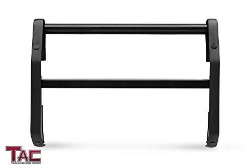 TAC Bumper Guard Compatible with 2006-2010 Dodge Charger Police Push Bumper Black Brush Nudge Push Bull Bar Front Bumper