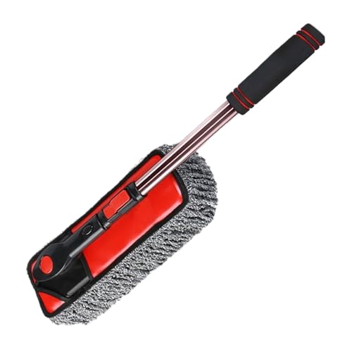Genérico Cepillo para Lavar Coches - Estropajo De Limpieza - Cepillo Giratorio 360 Grados con Mango Extensible para Auto Camión Parabrisas Nieve
