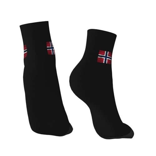 Norway Flag Socks Wool Sports Breathable Sock for Women Men4
